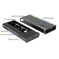 Vente en gros Boîtier de disque dur M.2 multifonction USB prend en charge le protocole NVME NGFF Boîtier de disque SSD pour ordinateur portable