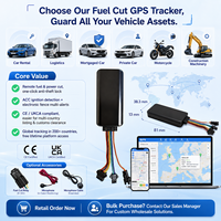 Traceur GPS 4G LTE+2G avec coupure de carburant et d'alimentation à distance, surveillance vocale, localisateur de véhicule en temps réel pour tableau de bord, voiture, camion, flotte