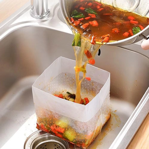 Waterproof Bag <b>Kitchen</b> Sink Strainer Drainage Bag Garbage Bag Disposable Leftover Vegetable Scraps Bag Anti <b>Clogging</b> - Product Image 1