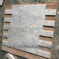 Carrelage en marbre blanc Dolomite 3x6 pouces populaire aux États-Unis pour salle de bain