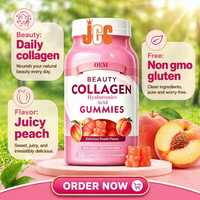 Gummies de collagène végétaliennes sans sucre, personnalisées, en gros, pour le blanchiment de la peau, fournies par l'usine OEM sous marque privée