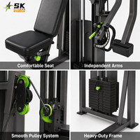 Máquina de entrenamiento funcional SK Compact Cable Crossover, equipo de entrenamiento de fuerza de 160 kg para gimnasios, centros de fitness y estudios.