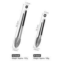 Ensemble professionnel de 2 pinces de cuisine en acier inoxydable avec verrouillage, accessoires pour barbecue et grillades, outils métalliques pour barbecue et grill