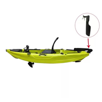 Pièces de rechange pour kayak de pêche Yak : Rame en nylon à commande au pied pour la direction, la dérive, le surf sur les lacs et les rivières, direction réactive