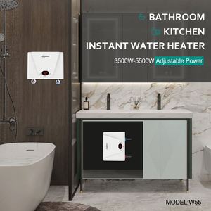 Chauffe-eau électrique sans réservoir haute puissance 5500W pour salle de douche Expédition rapide Affichage de la température LED pour les hôtels Ménages - Product Image 3