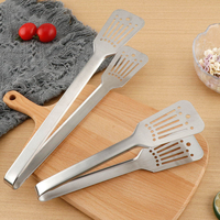 Pinces de cuisine en acier inoxydable écologiques de 9 pouces et 12 pouces pour la cuisine à domicile, le barbecue et la restauration, résistantes aux hautes températures