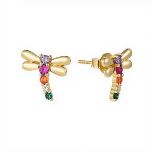 <span class=keywords><strong>Orecchini</strong></span> con pietre preziose in argento <span class=keywords><strong>orecchini</strong></span> da donna simpatici animali libellula possono essere personalizzati con <span class=keywords><strong>orecchini</strong></span> Moissanite - Product Image 3