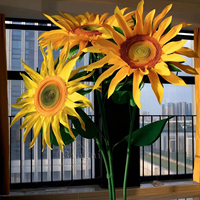 Tournesols géants étanches personnalisés, grands arrangements floraux artificiels en EVA pour mariage, décoration d'affichage en extérieur pour événement et fête