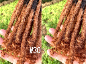 Extensions de <span class=keywords><strong>cheveux</strong></span> en vrac 100 % naturels, faits à la main, 0,6 cm, <span class=keywords><strong>afro</strong></span> crépus colorés avec pointes bouclées, pour tresses au crochet - Product Image 4