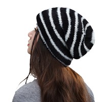 Nuevos sombreros de punto de piel de alta calidad OEM fábrica logotipo personalizado Unisex invierno gorros cálidos sombreros al por mayor