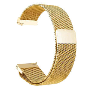<span class=keywords><strong>Bracelet</strong></span> en acier inoxydable 20mm 22mm pour Samsung <span class=keywords><strong>Galaxy</strong></span> <span class=keywords><strong>Watch</strong></span> <span class=keywords><strong>4</strong></span> <span class=keywords><strong>Bracelet</strong></span> de remplacement en métal actif pour Garmin Vivoactive Milanese Loop - Product Image 5