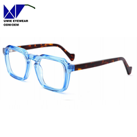 Montura Óptica de Acetato de Aro Completo Personalizada OEM, Talla 51-22-145, Visión de Alta Definición para Adultos Unisex, Diseño de Equipo Interno