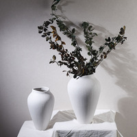 Vase en céramique, design moderne et simple, accessoires pour la maison, fleurs séchées, ornements floraux, décoration de salon, maison simple