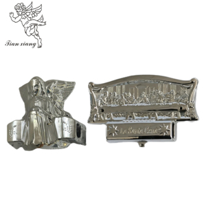 Modèle 19-E #    Accessoires religieux chrétiens pour cercueil : ornements d'ange, La Santa <span class=keywords><strong>Cena</strong></span>, La Cène, accessoires d'angle de cercueil - Product Image 1