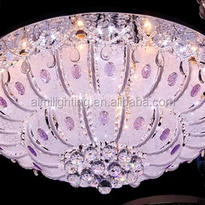 Thiết kế mới chất lượng cao hiện đại <span class=keywords><strong>LED</strong></span> pha lê Glass Đèn trần 9383-800 với MP3 và RGB và từ xa, nhà máy giá rẻ giá - Product Image 1