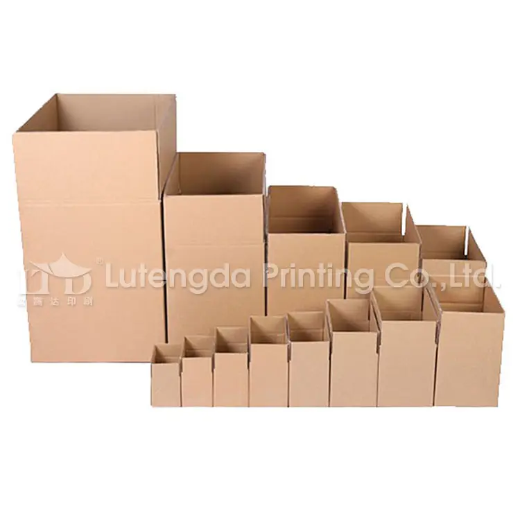 Boîte en carton ondulée à 3 couches, avec cannelure simple murale, personnalisée, pour livraison, vente en gros, 50 pièces