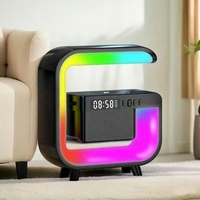 Haut-parleur lévitant commercial multifonctionnel avec chargeur sans fil, lumière RGB et réveil pour bureau – Vente en gros