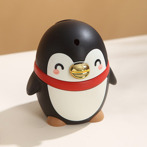 Penguin Toothpick Holder Automatic Push Button Plastic Cartoon Cute Design For Table Use - Product Image 2