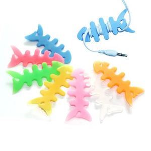 Organizador de Cables para Auriculares X919, Diseño Espina de Pescado, Silicona - Product Image 1