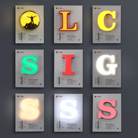 Lettres lumineuses LED 3D extérieures pour enseignes de pizzeria, lettres personnalisées, échantillons de lettres, enseignes en boîte