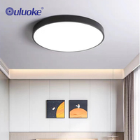 Plafonnier LED en acrylique et fer ultra fin, éclairage intelligent moderne, 16W-108W, pour la maison et le bureau