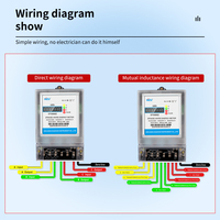 Medidor de Energía Electrónico Trifásico de Pared Personalizable con Pantalla LCD, Corriente Máxima de 100A, Comunicación MODBUS-RTU, Clase 1.0