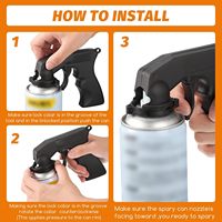 Poignée de pulvérisation légère pour bidon de peinture, pistolet aérosol universel, cadeau promotionnel économique idéal pour les salons professionnels