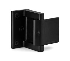 मैट ब्लैक कीलेस एंटी-चोरी जस्ता एलॉय डोर लैच लॉक आंतरिक दरवाजे की सूजन के लिए अतिरिक्त घरेलू सुरक्षा - Product Image 1