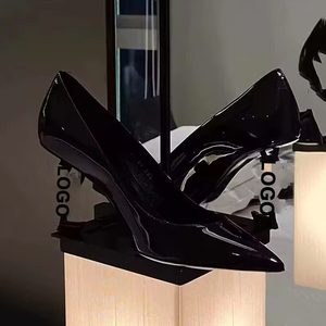 2026 New European and American Lace-up Rhinestone High Heel <b>Shoes</b> for Women Anti-Slippery Party Show Thin Heel Styles - Product Image 1