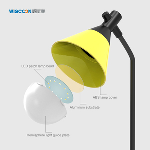 Wiscoon Chất lượng cao văn phòng học tập bàn sang trọng trang trí có thể điều chỉnh cổ ngỗng Ống sạc LED bảng đèn - Product Image 5