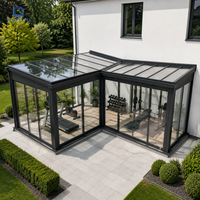Système d'isolation de toit en verre double feuilleté Low-E trempé pour véranda extérieure en aluminium