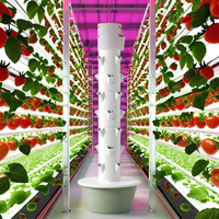 Tour d'hydroponie Acenter Garden 30L, système de plantation hydroponique vertical à 11 étages, 44 trous pour plantes, pompe à eau, écologique