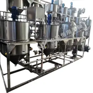 Vegetable oil bleaching deodorization processing plant crude cooking oil refinery machine crude palm oil refining machine