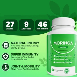<span class=keywords><strong>Poudre</strong></span> d'extrait de <span class=keywords><strong>feuille</strong></span> de Moringa Oleifera OEM <span class=keywords><strong>en</strong></span> stock 800mg, Arbre de raifort, 27 vitamines, 9 acides aminés, Bouteille, Qualité alimentaire, Marque privée - Product Image 3