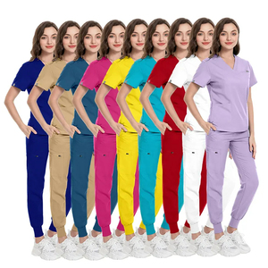 ชุดสครับทางการแพทย์สำหรับผู้หญิงชุดยูนิฟอร์มผ่าตัดพยาบาลชุดพยาบาลชุดเครื่องแบบโรงพยาบาลกำหนดได้เอง - Product Image 6