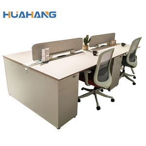 Good Price 4 Seats Cubicle Workstations Item Modern Office Modular Dreamlike <b>Wood</b> Office <b>Desk</b> - Product Image 1