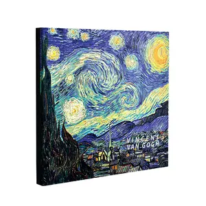 Van Gogh-libro de bocetos personalizado, para dibujar 80 hojas, bocetos, 20K, venta al por mayor, para artistas