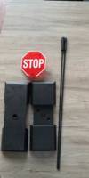 Panneau Stop LED Clignotant Personnalisé OEM d'Usine pour Voiture, Alimenté par Batterie, en Plastique Durable et Étui Rigide pour la Sécurité au Garage et au Parking