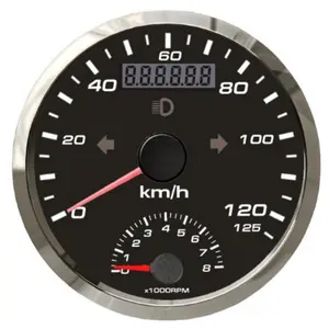 VIT TRG85 85mm Universal Speed Meter Gauge GPS Speedometer With RPM Tachometer for Truck Car Boat Motorcycle