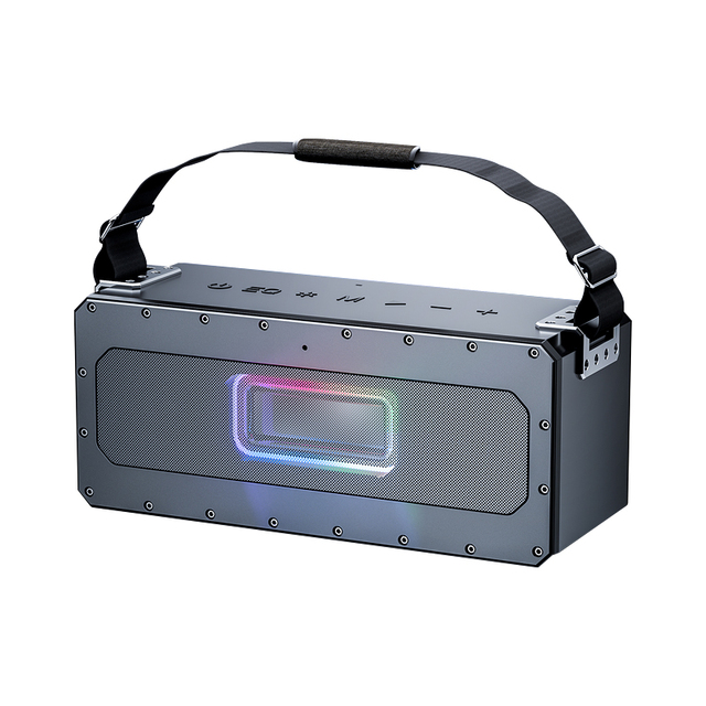 50W Portable for V5.3 Speaker with RGB LED Lighting IPX7 Waterproof Battery Powered for Home Theatre Mobile Phone Use