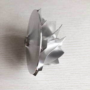 GTA4594 70.30/94.00mm 434335-0017 <span class=keywords><strong>10</strong></span>+0 Lames, Roue de compresseur haute performance usinée en aluminium 2618/<span class=keywords><strong>Billet</strong></span> pour 702335-0001 - Product Image 3