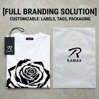 T-shirt blanc en coton 100% tricoté de qualité supérieure 300GSM |   Haut ample personnalisé éco-responsable pour streetwear