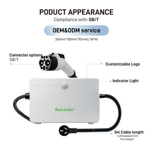 RUIVANDA usine 3.3kw chargeur portable de <span class=keywords><strong>voiture</strong></span> électrique GBT Ip66 étanche Etl haute puissance American Standard 9a Ev chargeur - Product Image 2
