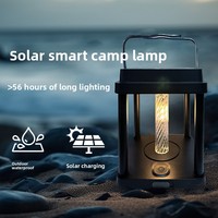 Lanterne solaire à ampoule Edison rétro, portable, rechargeable, type-C USB, lampe de camping, étanche, pour extérieur, jardin, patio, LED suspendue