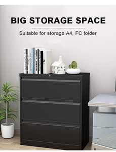Meuble de classement en acier au design moderne, 2/3/4 tiroirs, montage facile, mobilier de bureau – Classeurs latéraux pour chambre à coucher - Product Image 6