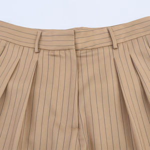 ZATRHMBM primavera e autunno 2025 <span class=keywords><strong>donna</strong></span> nuova moda <span class=keywords><strong>pantaloni</strong></span> a pieghe a righe stile retrò con tasca laterale a vita alta <span class=keywords><strong>pantaloni</strong></span> da <span class=keywords><strong>donna</strong></span> - Product Image 3