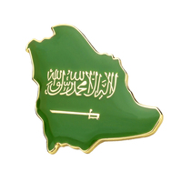 Diverses épingles de revers en émail souple ou dur, souvenirs de l'Arabie Saoudite, épingles drapeau de Bahreïn pour la Journée nationale saoudienne, pour chapeaux, robes et vêtements