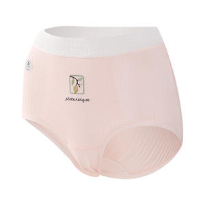 Bragas de mujer de algodón puro estilo chino bordado de talla grande 100kg Control de barriga 7A <span class=keywords><strong>propiedades</strong></span> de ropa interior de entrepierna extendida - Product Image 5