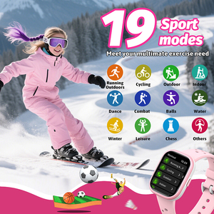 Regalo de cumpleaños de Navidad W79 Reloj inteligente para niños con juegos de rompecabezas Calculadoras Alarmas IP68 Reloj inteligente deportivo a prueba de agua para niños - Product Image 2