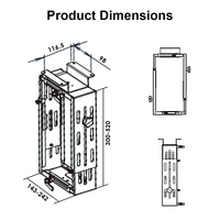 Support de CPU pour bureau réglable en hauteur, support pour ordinateur de bureau électrique avec support pour boîtier d'ordinateur